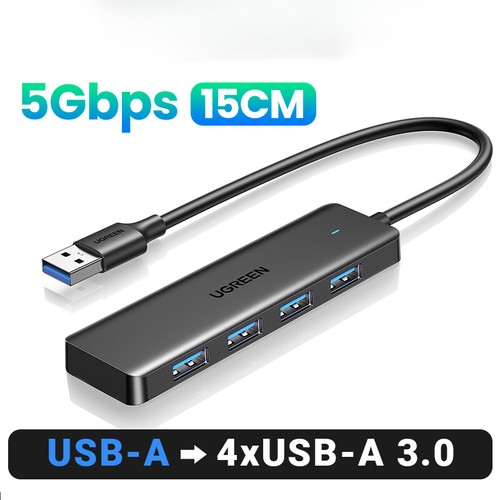 Hub USB 3.0 4 Puertos Delgado para Mouse, Teclado Compatible con Divisor de PC Portátil - Imagen 8 de 24