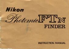 Nikon Photomic FTn finder instruction manual 26 pages/1969 