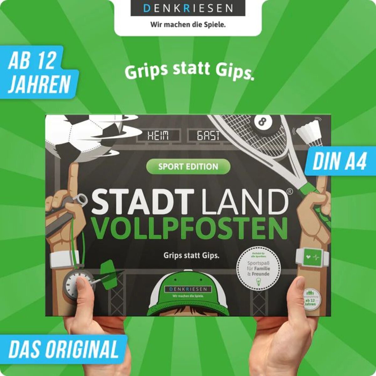 Thumbnail - Denkriesen Stadt, Land, Vollpfosten - Sport Edition "grips Statt Gips"