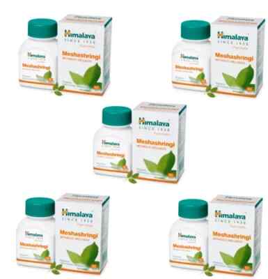 Himalaya Meshashringi 60 Tablets x5 | Regulate Carbohydrate Metabolism | Natural