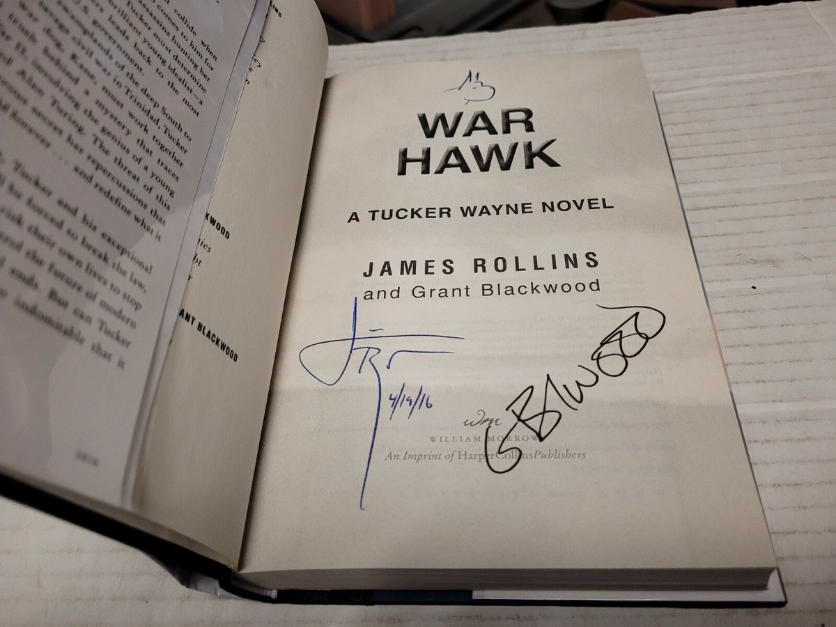 War Hawk by Grant Blackwood and James Rollins (2016, HC) DOUBLE 