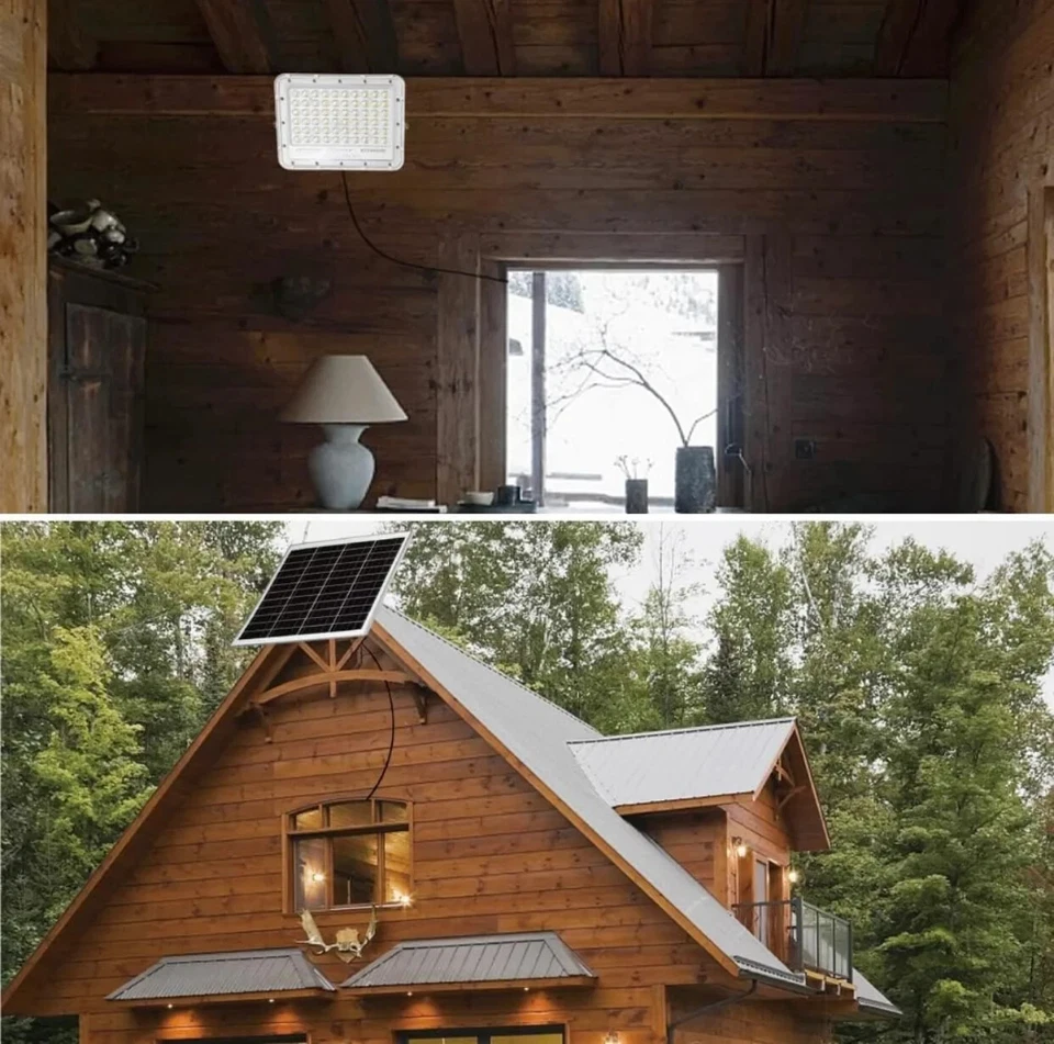 300W LED Solar Flood Lights,24000Lumens Street Flood Light Outdoor IP67 Waterpro - Image 2 of 4