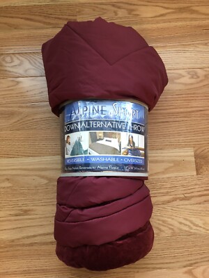 ALPINE Sports down alternative throw comforter / camping blanket 