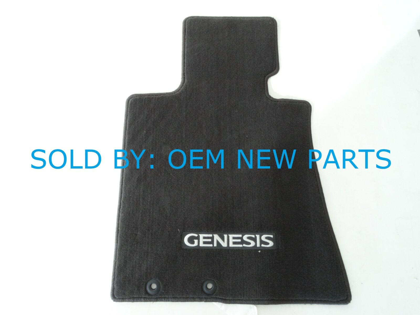 New OEM Hyundai Genesis Floor Mat Set Round BROWN Grommet Holes U8140