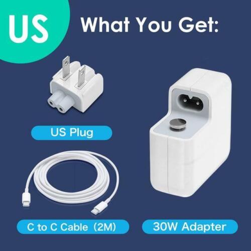 Caricabatterie USB-C 96 W/87 W/61 W/30 W per Apple MacBook Air/Pro 13 15 16 adattatore di alimentazione - Foto 6 di 9