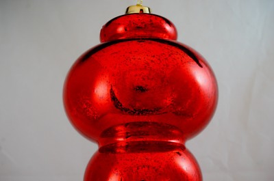Mercury Red/Silver/Gold Jumbo Large Finial Shatterproof Christmas