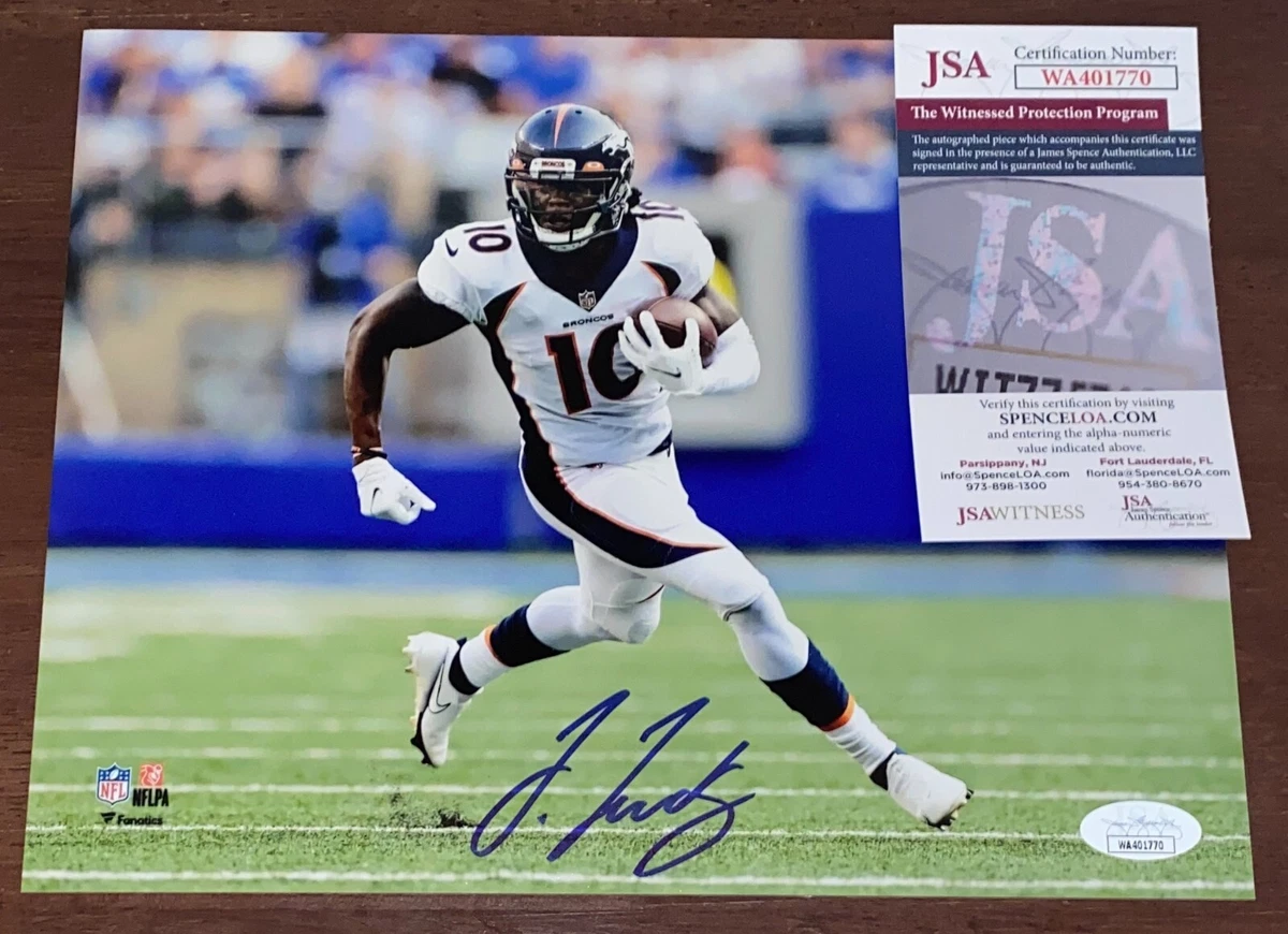 Jerry Jeudy Signed Autographed 8x10 Photo Denver Broncos JSA Witness N1 |  eBay