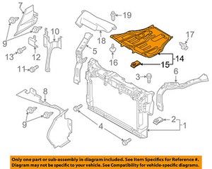 Mazda Oem 09 12 Cx 7 Under Radiator Engine Cover Splash Shield Eh Ebay