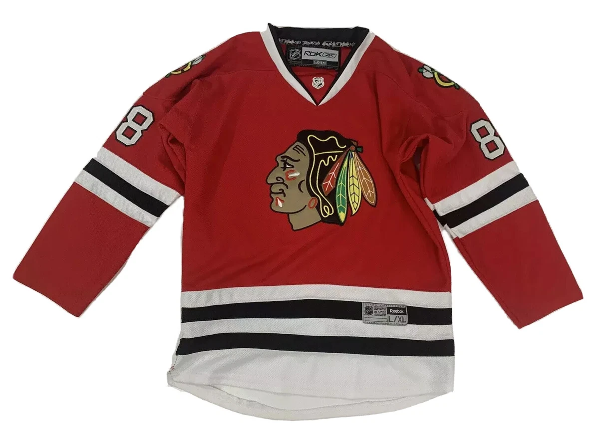 Vtg #88 PATRICK KANE Chicago Blackhawks NHL Reebok Jersey YL/YXL