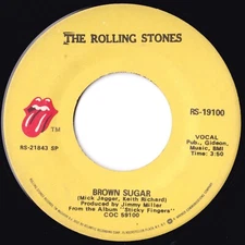 The Rolling Stones - Brown Sugar/Bitch - 7 Inch Vinyl Single (US) - RS 19100