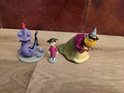 LOT (X3) ROZ SLUG + RANDALL Boggs + Boo MONSTERS INC PIXAR DISNEY ...