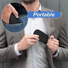 NEU Muschelschale Hartbrille PU Brillenetui schwarz mit Mikrofaser Reinigungstuch