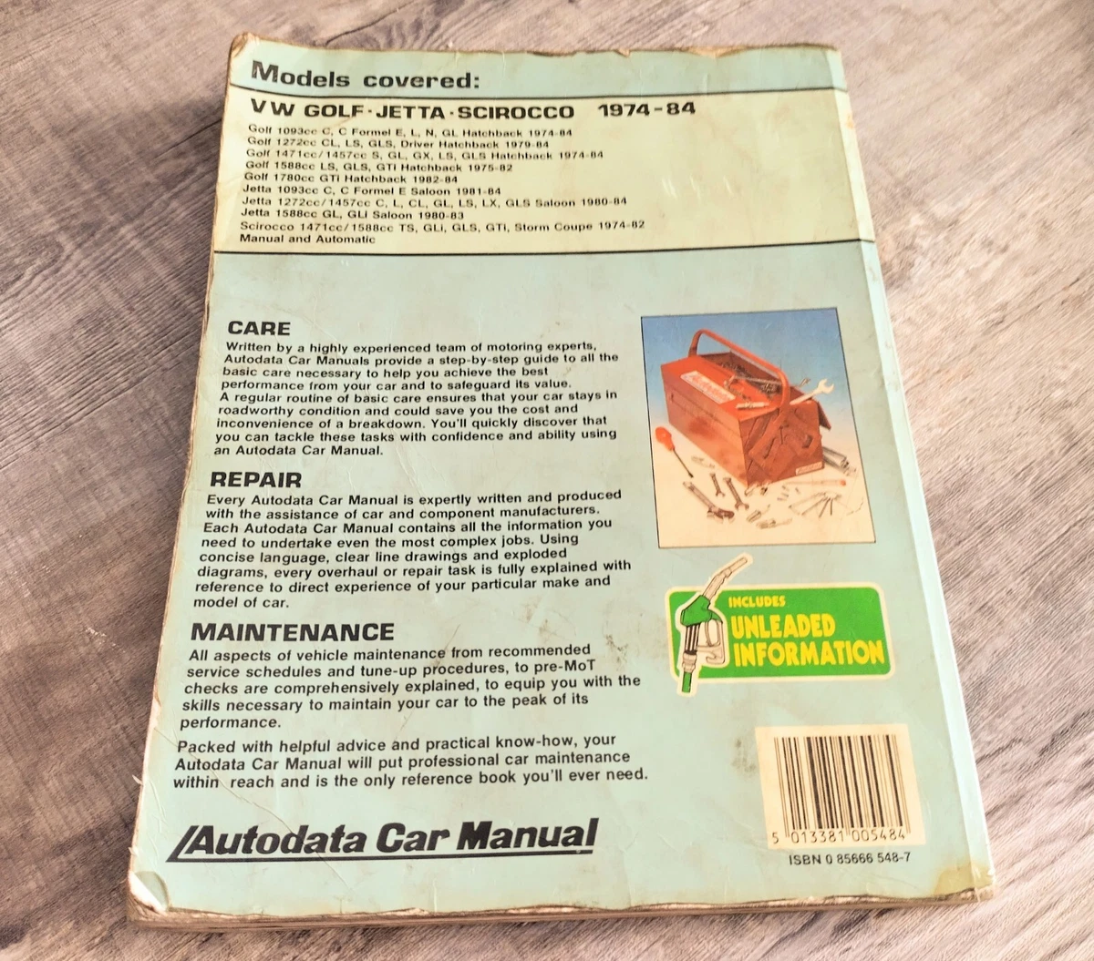 Autodata Car Manual VW Golf Jetta Scirocco 1974 1984 Free P P eBay