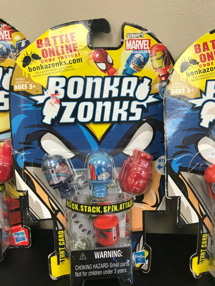 Lote de 4 packs de Marvel Serie 1 Bonka Zonks Spider-Man Wolverine Iron Man Foto 4 de 4
