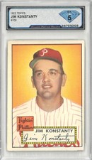 1952 Topps JIM KONSTANTY #108 💎 DSG 5 EX
