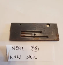 Antique Wheeler & Wilson treadle sewing machine  plate (Loc N59c p3)