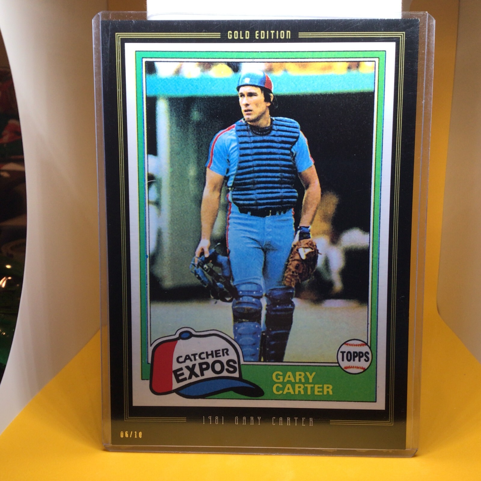 Gary Carter Expos 2016 Topps Anthology 5X7 GOLD 06/10 made 1981 topps #660 RC