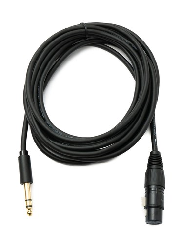 Audio Cable 5 m XLR 3 Pin Female to 6.35 mm Jack Male AUX Adapter - Picture 2 of 4