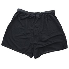 Palisades Beach Club Womens Plus Size Swimsuit Cover Up Beach Shorts Black