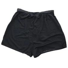 Palisades Beach Club Womens Plus Size Swimsuit Cover Up Beach Shorts Black