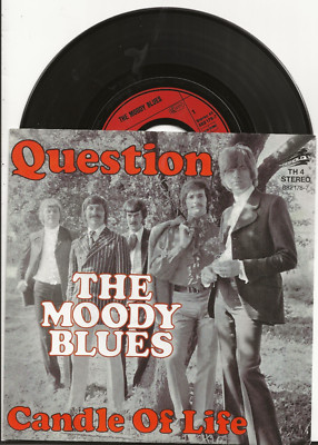MOODY BLUES QUESTION /CANDLE OF LIFE RARE REISSUE FROM GERMANY, MINT CONDITION
