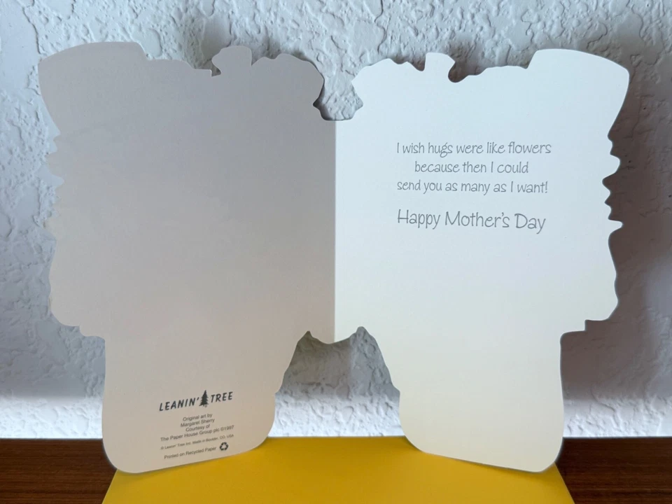 Vtg. 1997 Leanin' Tree "A Mother's Day Wish..." Pitcher Of Flowers Greeting Card - Image 2 of 3