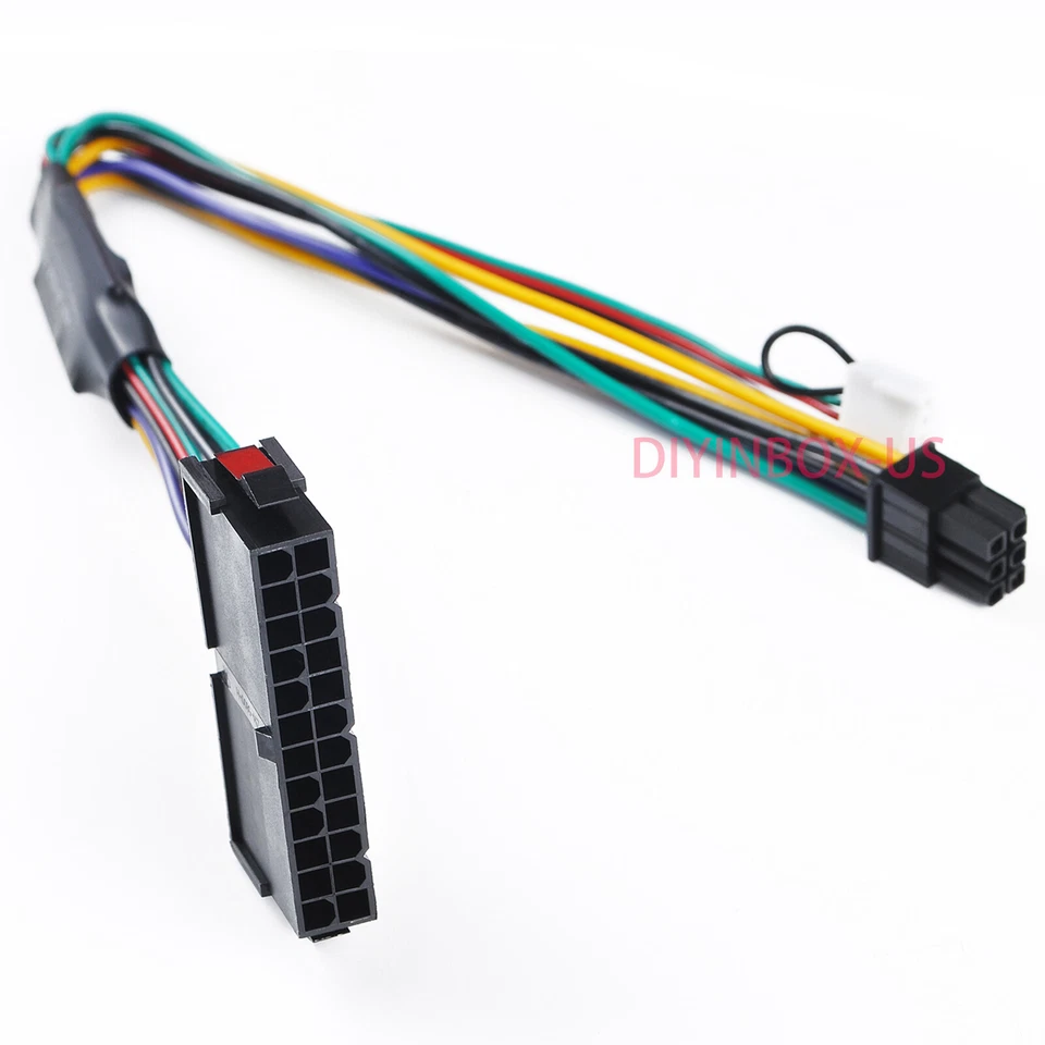 24-Pin auf 6-Pin ATX Netzteil Adapter Kabel für HP Prodesk 800 600 G1 30cm - Bild 3 von 4