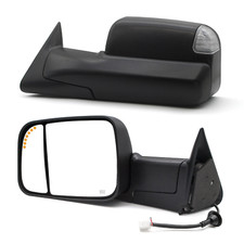 Pair Towing Mirrors Power Heated Signal Light Fits 1998-2001 Dodge Ram 15002500
