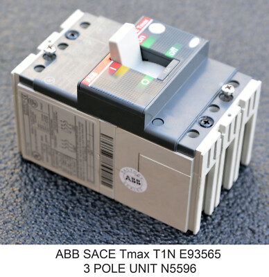 ABB SACE Tmax T1N E93565 3 POLE UNIT N5596 LEISTUNGSSCHALTER 3-POLIG 400V 600V