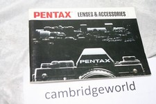 82 PAGE PENTAX Camera Lenses  Accessories Instruction Manual Guide Book
