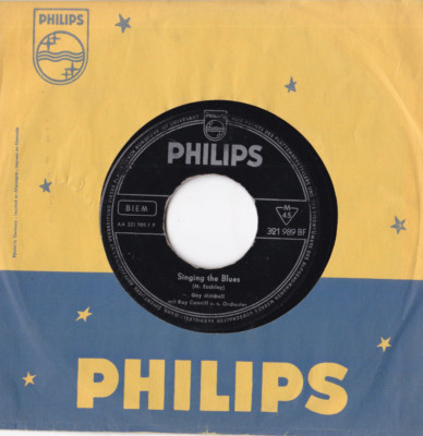 Guy Mitchell -Singing The Blues / Crazy With Love- 7'' 45 Philips (321 989 BF)