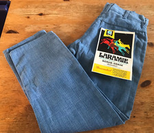 Vintage Laramie Western Jeans Scrub Denim Pants Size 10 NWT NOS Trousers