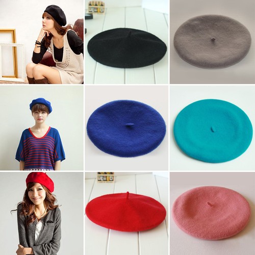 Hot Sale Beautiful Newest Fashion Warm Winter Women Beret Beanie Hat Cap Wool