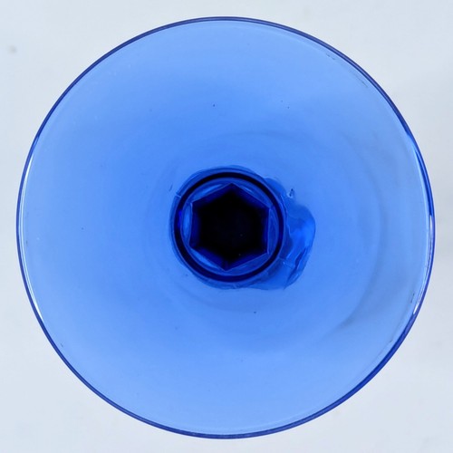 Geriffeltes Champagnerglas 9" hoch Ersatz Sammlerstück Stielglas Urlaub  - Bild 3 von 6