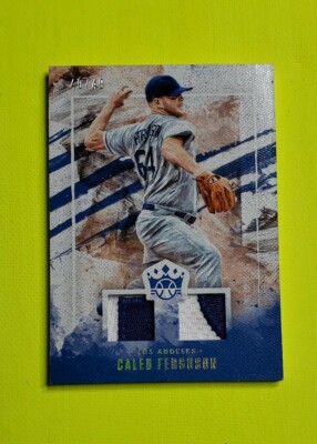2019 Diamond Kings DK Materials Holo Gold #4 Caleb Ferguson SN 40/49