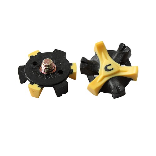 10Pcs Black+Yellow Easy Replacement Spikes Cleats Golf Sho GF eBay