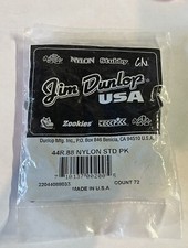 Dunlop 44R.88 Nylon Standard Guitar Picks, .88mm, 72-Pack