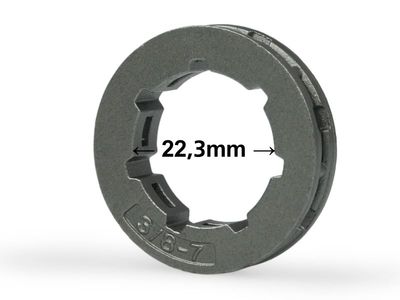 Anello Catena 3/8 7z Per Motosega Ruota Dentata Ad Anello 3/8 7Z Per Motoseghe Stihl 066, MS660, MS 660 - Compatibile E Di Qualità Anello Catena 3/8 7Z Per MS660 - Foto 5