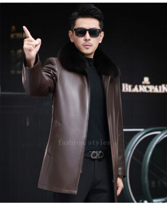 ジャケット・アウター fur docking lamb leather down jacket fur docking lamb leather down jacket