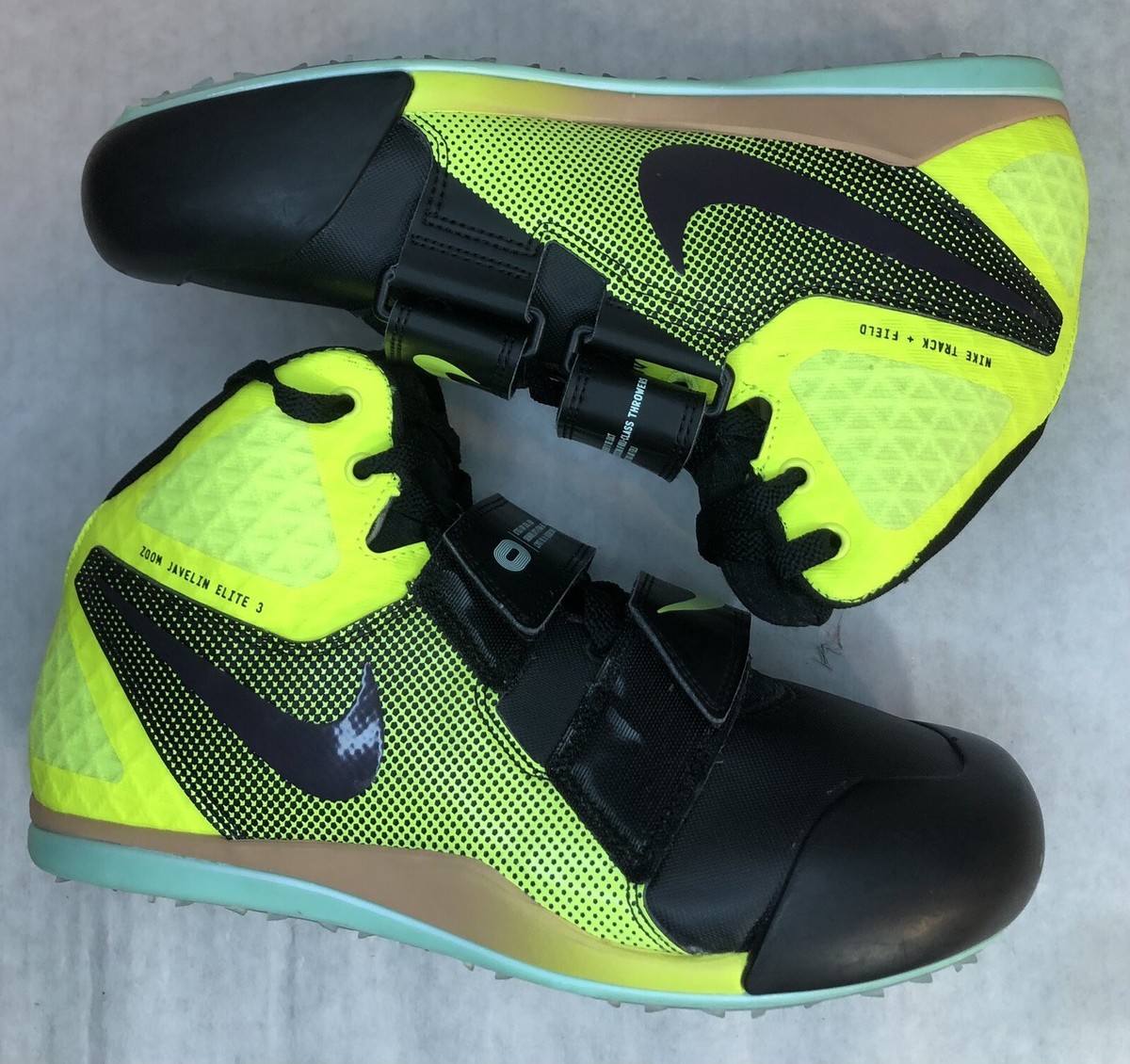 Nike Zoom Javelin Elite 3 DV9193-001 Black Neon Mid Top 