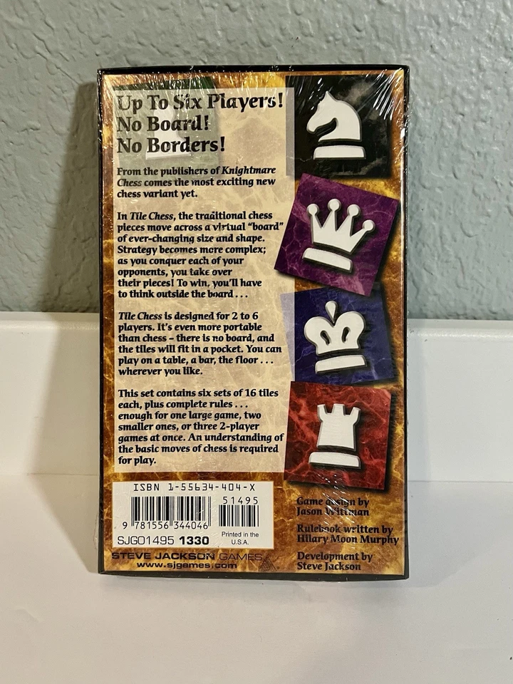 TILE CHESS - Steve Jackson Games - 1999 - New,  Factory Sealed - Image 2 of 4