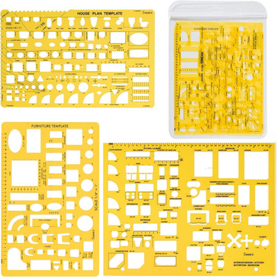 Sooez Architectural Templates, House Plan Template, Interior Design Yellow