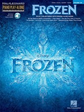 Libro de partituras vocales y audio Frozen Disney Movie for Piano Play-Along Vol 128
