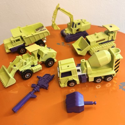 Vintage G1 Transformers Decepticons Devastator Constructicons 1984 Takara Japan