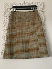 Vintage Ronit Zilkha Wool Tweed Skirt Size 12 Excellent Condition Lined