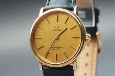 Vintage 1970s Omega Constellation Quartz Cal.1330 Ref.191.032 Gold Men's Watch