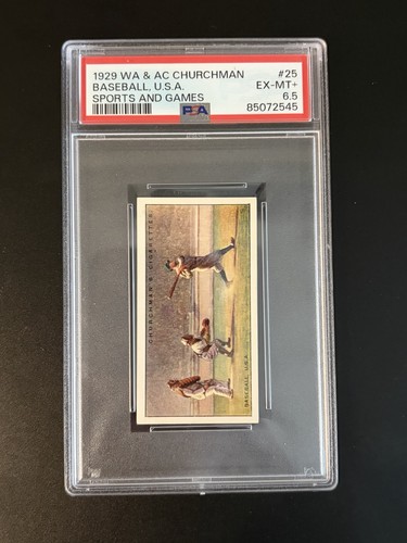 1929 WA & AC Churchman Babe Ruth #25 PSA 6.5 Well Centered