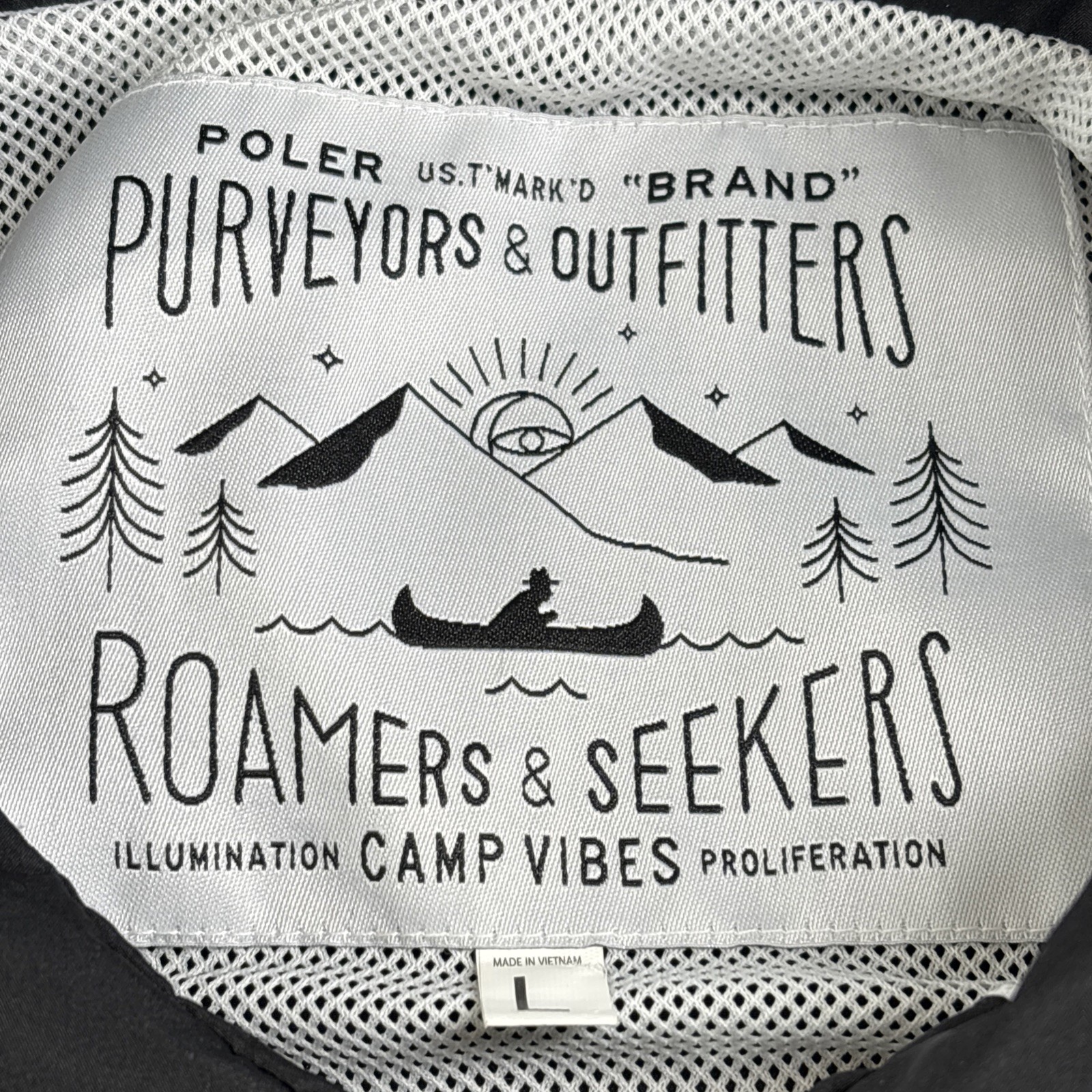 Poler Stuff Lightweight Snap Button Jacket Black … - image 3