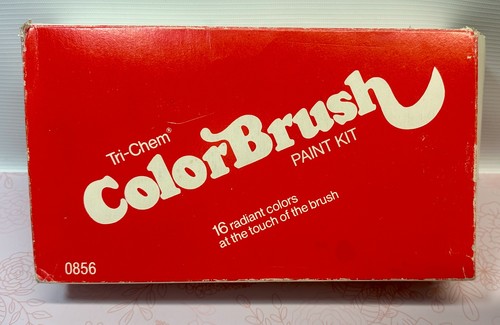 VTG Complete Tri-Chem Liquid Embroidery 16 Colors Tubes Color Brush Paint Kit