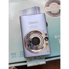 Canon IXUS 80 IS W/SD Card Battery Charger Digital Camera Blue 8.0MP English